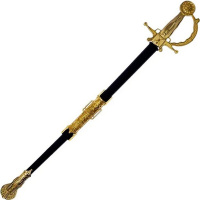 Сабля в ножнах 79см пластик 11301-24