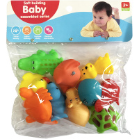 Набор для купания "Животные" 21х18см 10шт/уп., пвх Y9674-19