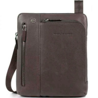 Сумка "Black Square" 21,5x24,5x5см, 1 отделение, темно-коричневая, натуральная кожа CA1816B3/TM