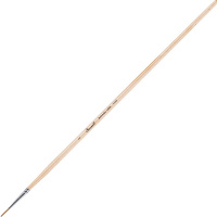 Кисть колонок микс круглая №1 длинная ручка 112201