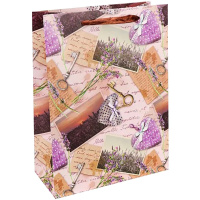 Пакет подарочный "Прованс" 26х32х12см 4 вида QZ5235 Пакет подарочный "Прованс" 26х32х12см 4 вида QZ5235