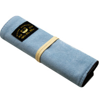 Пенал-скрутка 27,5х20см "Monday morning" на веревке, голубой, вельвет BB2425