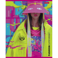 Тетрадь А5 48л клетка "Яркий микс" на скобе 5 дизайнов 079751