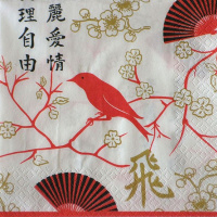 Салфетка 33х33мм 1шт Восточный, фон бел. SDOG002102