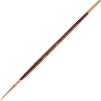 Кисть синтетика круглая № 000 (1 мм) короткая ручка 2066768