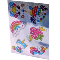 Алмазная мозаика-наклейки "Ассорти" 12 наклеек на листе M-11911