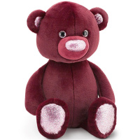 Пушистик Медвежонок 22см бордовый OT3003/22