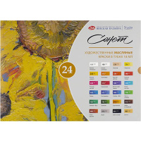 Краски масляные 24 цвета 18мл кюветы Сонет 26412522