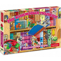 Игра-ходилка настольная "На книжных полках" А2 50х70см с кубиком и фишками Ин2_23305/077870