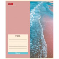 Тетрадь А5 24л клетка "Nature" на скобе 5 дизайнов 074942