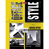 Бизнес-блокнот А5 80л "Office Style" клетка 5-цветный блок 7БЦ 084939
