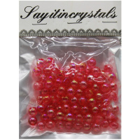 Набор бусин 13х10см 10мм красный Y9023-19