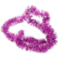 Мишура 7смх2м розовая с белыми кончиками CT2317