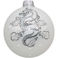Шар 65мм "Дракончик графический 2" в подарочной упаковке КУ-65-234034