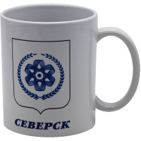 Кружка 350мл "Северск" белая, керамика