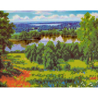 Алмазная мозаика 21х25см "Природа" частичная выкладка ZS2228