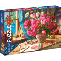 Пазлы 2000 эл. "Premium. Акварельный букет" 98х68см 2000ПЗ1_19724/059072