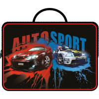 Папка с ручками 47х32,5х8см "Auto sport" ткань ПШ-12