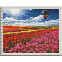 Алмазная мозаика на подрамнике 40х50см "Воздушный шар" полная выкладка VA412