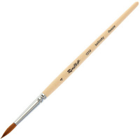 Кисть колонок круглая №4 короткая ручка ЖК1-04,00Б