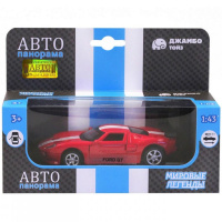 Машина "Ford GT" красная, инерционная, металл 17,5см (свет, звук, откр.двери) JB1200139