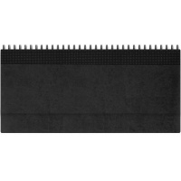 Планинг недатированный 298х140мм "Velvet" 128стр. черный, искусственная кожа XX21172071-010