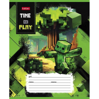 Тетрадь А5 24л клетка "Начать игру" на скобе 5 дизайнов 24Т5В1/089537