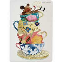 Тетрадь А5 40л клетка "Tea party" прошитый блок матовая ламинация 7-40-001/61