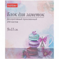 Бумага для заметок 9х11х3см 250л "Macaroons" с косым срезом цветная проклееная MB_067437/067437