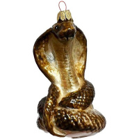 Ёлочное украшение "Кобра королевская" h-8,5см в подарочной упаковке ФУ4-2407