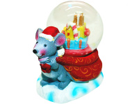 Статуэтка-шар "Мышка с мешком" 4,5см Y8254-19