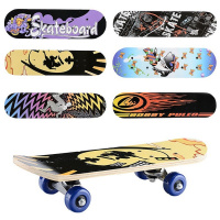 Скейтборд 43х17см, дерево, 4 колеса PVC d=5,8см U001415Y