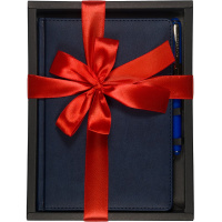 Набор подарочный "Classic" (ежедневник А5+ 272стр. темно-синий + ручка шариковая) 3-689/06-2