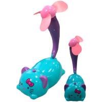 Игрушка-вентилятор "Кошка" 12х15см пластик, на батарейках Y7246-18