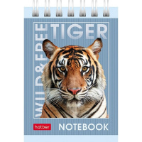 Блокнот А7 40л "Дикие и свободные" без линовки, на спирали 5 дизайнов 081128