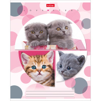 Тетрадь А5 24л клетка "Веселый горошек" на скобе 24Т5В1/046943