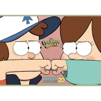 Альбом для рисования А4 20л "Гравити Фолз" на скобе 5 дизайнов 085083