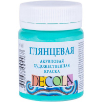 Краска акриловая 50мл мятная глянцевая Декола 2928735