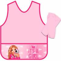 Фартук-накидка для труда "Девочка и щенок" 56,8х40,5см с нарукавниками, печать на кармане ФН-1 Фартук-накидка для труда "Девочка и щенок" 56,8х40,5см с нарукавниками, печать на кармане ФН-1