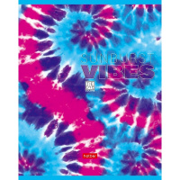 Тетрадь А5 48л клетка "TIE-DYE" на скобе 5 дизайнов 48Т5В1/068416