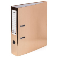 Папка-регистратор А4 70мм бумвинил золото металлик 70ПР4_03424/064563