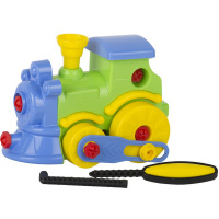 Конструктор "Паровозик" 26 деталей, пластик (отвертка, шестигранник) У826