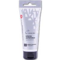 Краска акриловая 75мл белила титановые туба с европодвесом Сонет 28109101