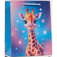 Пакет подарочный "Зверята" 40х31х12см 4 вида Y10562-24