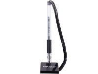 Ручка гелевая на самоклеящейся подставке "Deli" 0,5мм синяя, с пластиковой пружиной Е6791