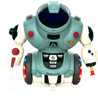 Робот Танцующий, водный 16см, пластик (свет, музыка, спрей) 2013730/6678-14