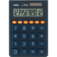 Калькулятор 12 разрядов 112х70х8,5мм синий EM130BLUE