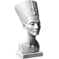 Бюст Нефертити в шапке малый 11,5х18х25,5см 10-205