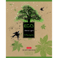 Тетрадь А5 48л клетка "Life Style" на скобе крафт эко 48Т5B1/039080