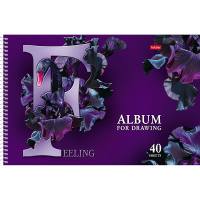 Альбом для рисования А4 40л "Beautiful birds" на спирали, перфорация на отрыв, 5 дизайнов 058396